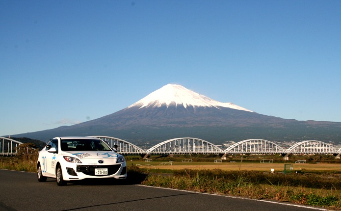 富士山が見える教習コース
